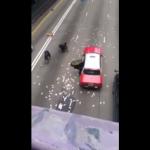 Hogkong - wypadek ciężarówki z pieniędzmi
